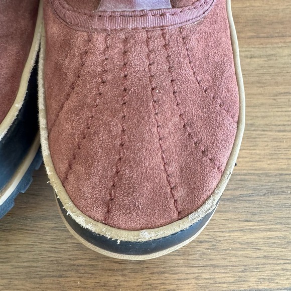 Sorel Tivoli II Waterproof Suede Short Snow Boots Burgundy Size 8.5 main image 7